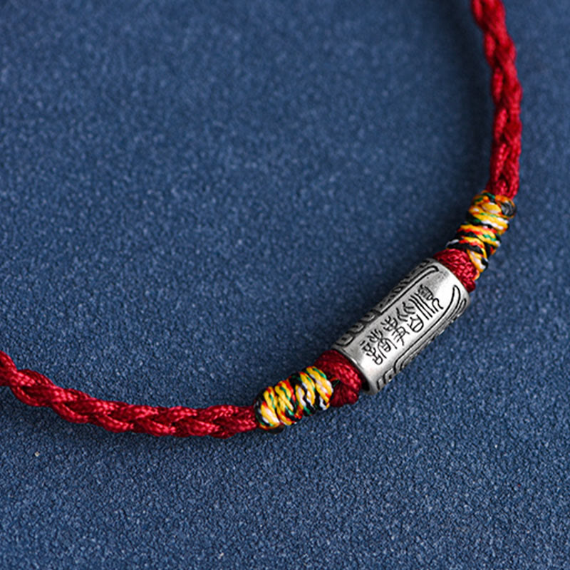Nimara Ritual Handcrafted 925 Sterling Silver Everything Goes Well Design Protection Strength Bracelet Anklet