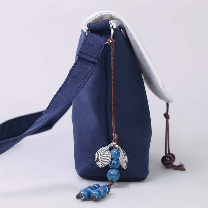 Nimara Ritual Embroidered Camellia Epiphyllum Gardenia Sakura Flowers Crossbody Bag Shoulder Bag Cellphone Bag