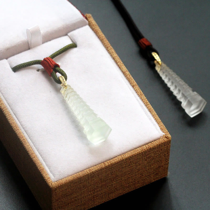 Nimara Ritual Liuli Ancient Pagoda Wisdom Necklace