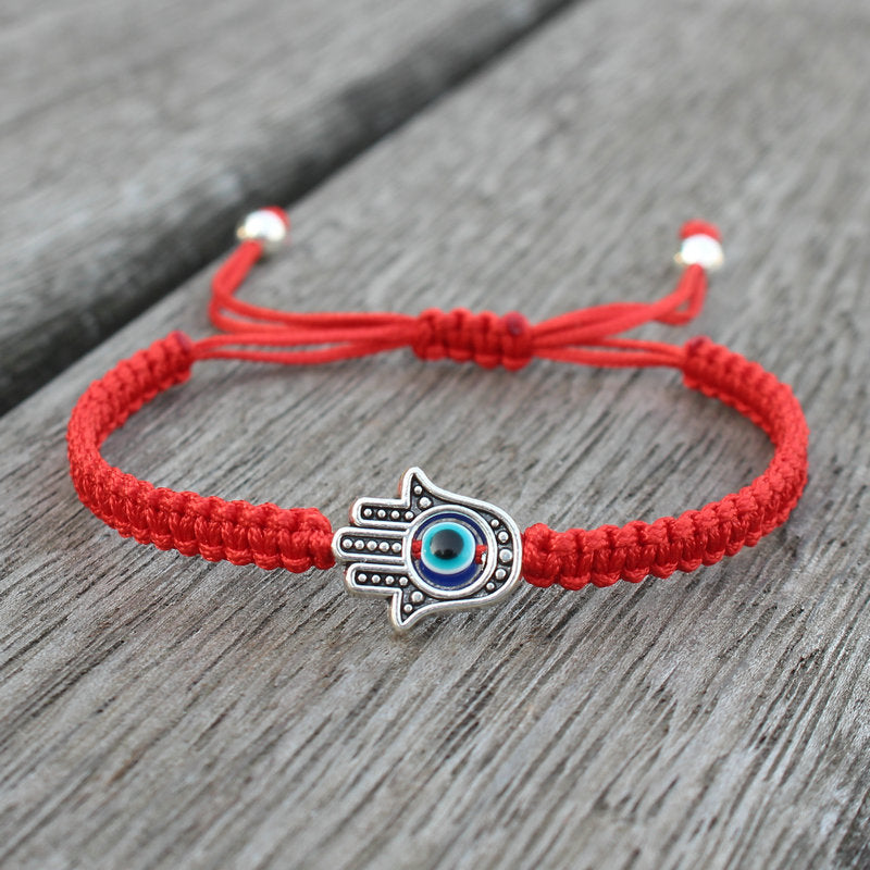 Nimara Ritual Handmade Hamsa Symbol Protection Luck String Bracelet