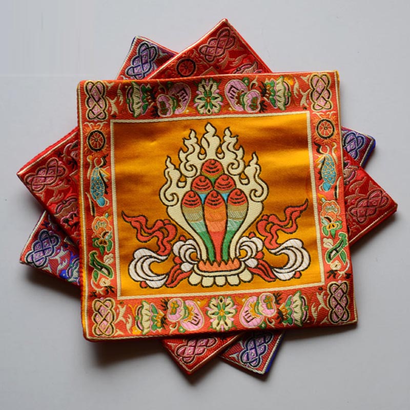 Nimara Ritual Prayer Altar Mat Healing Meditation Vajra Auspicious Symbols