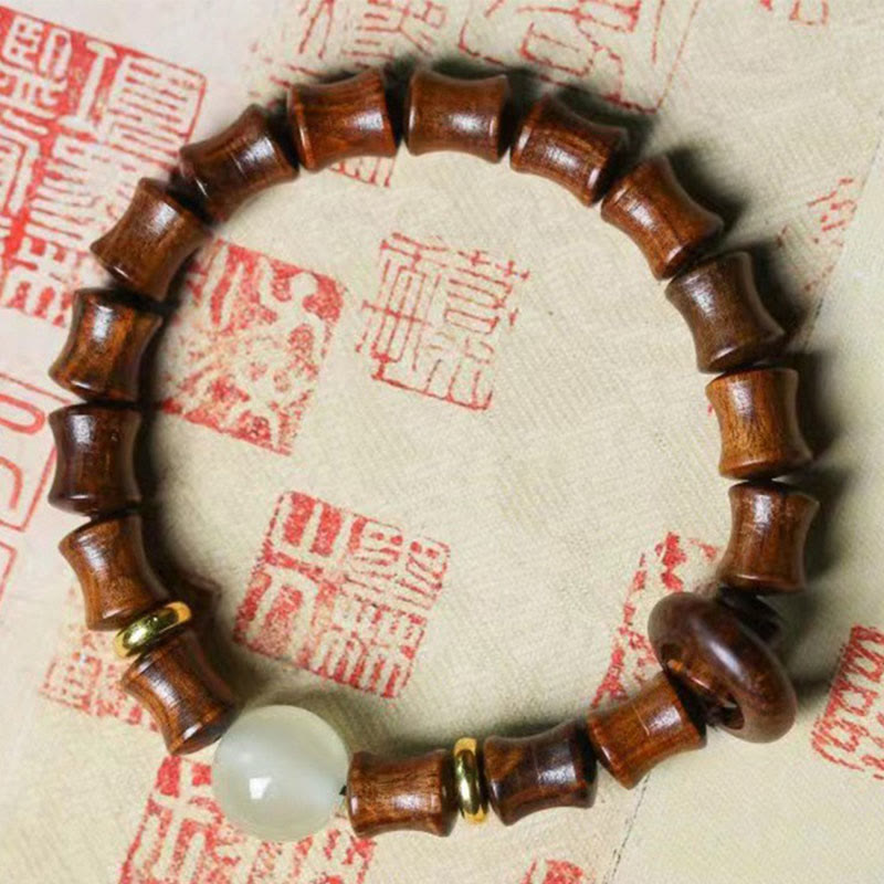 Nimara Ritual Ebony Green Sandalwood Black Rosewood Bamboo Peace Bracelet