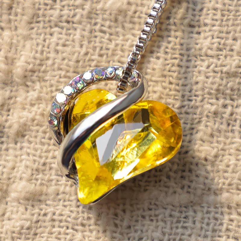 Nimara Ritual Love Heart Birthstone Healing Energy Necklace Pendant