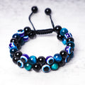 Nimara Ritual Evil Eye Hematite Tiger Eye Protection Beaded Bracelet