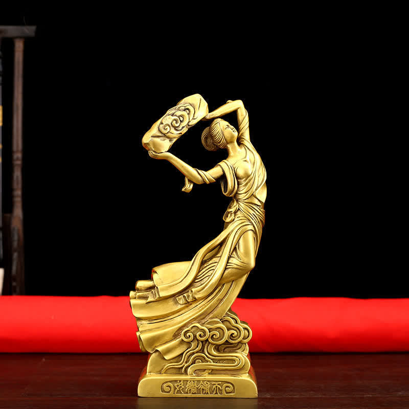 Nimara Ritual Bodhisattva Nuwa Mends The Sky Protection Copper Statue Decoration