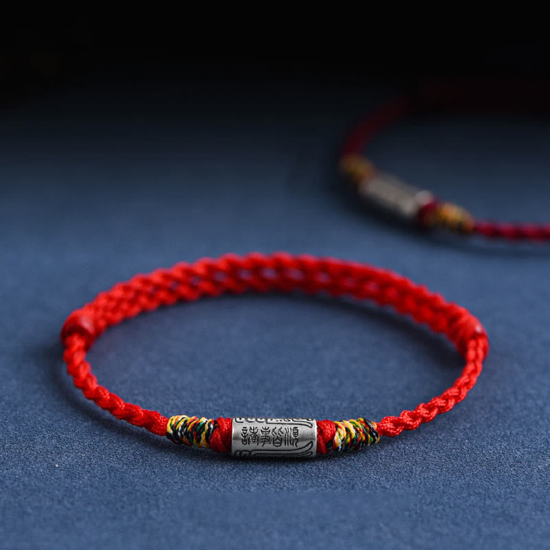 Nimara Ritual Handcrafted 925 Sterling Silver Everything Goes Well Design Protection Strength Bracelet Anklet