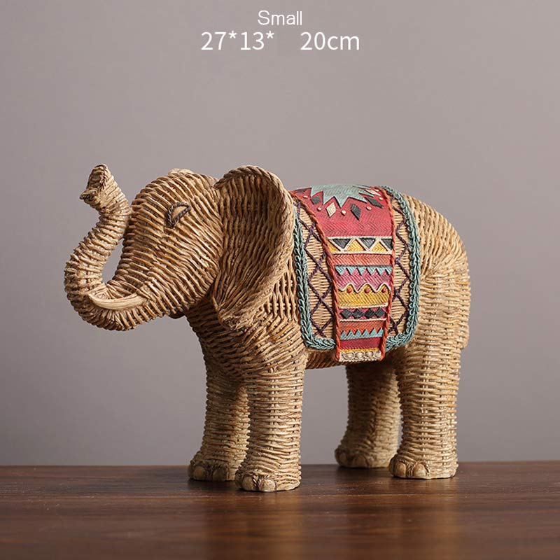 Nimara Ritual Elephant Resin Wisdom Wealth Home Decoration