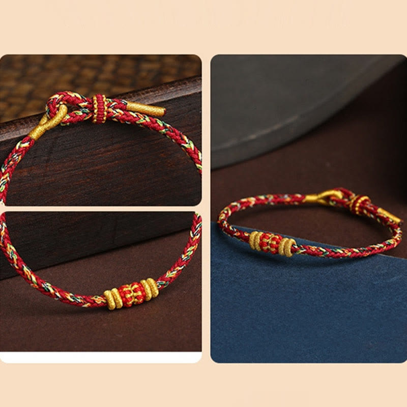 Nimara Ritual Handmade Colorful Rope King Kong Knot Braided Luck Bracelet