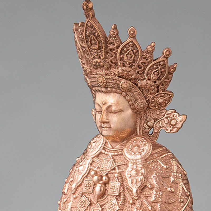 Nimara Ritual Shakyamuni Figurine Compassion Handmade Copper Statue Decoration