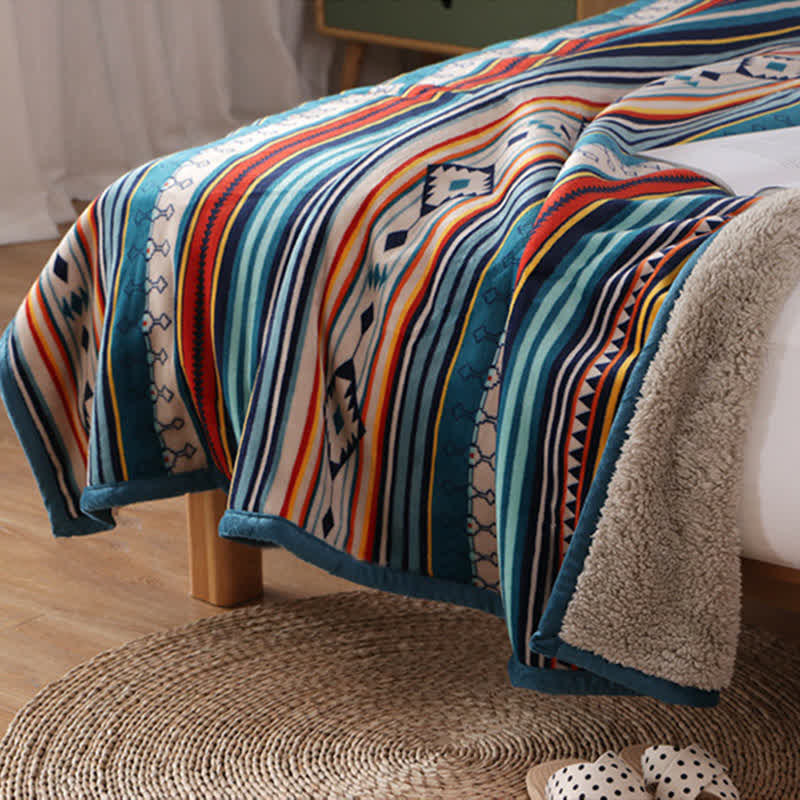 Nimara Ritual Geometric Warm Soft Bed Throw Blanket