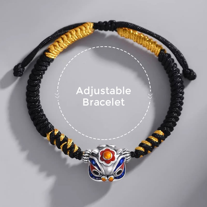 Nimara Ritual Handmade Dancing Lion Luck Braided String Bracelet