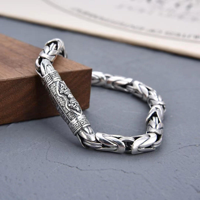 Nimara Ritual Dorje Vajra Om Mani Padme Hum Peace Love Copper Chain Bracelet