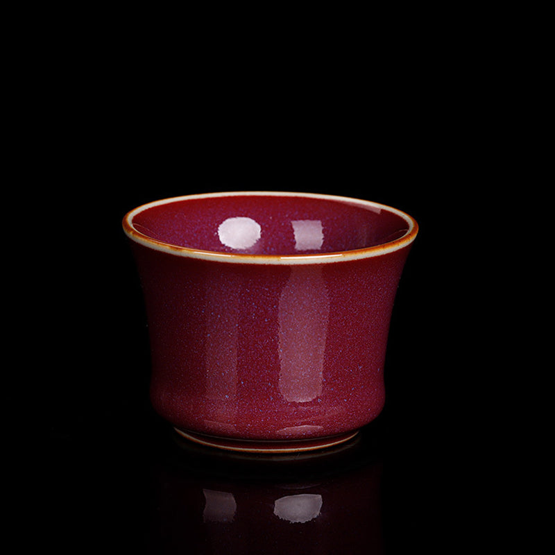 Nimara Ritual Kiln Change Ceramic Bamboo Design Teacup Kung Fu Tea Cup