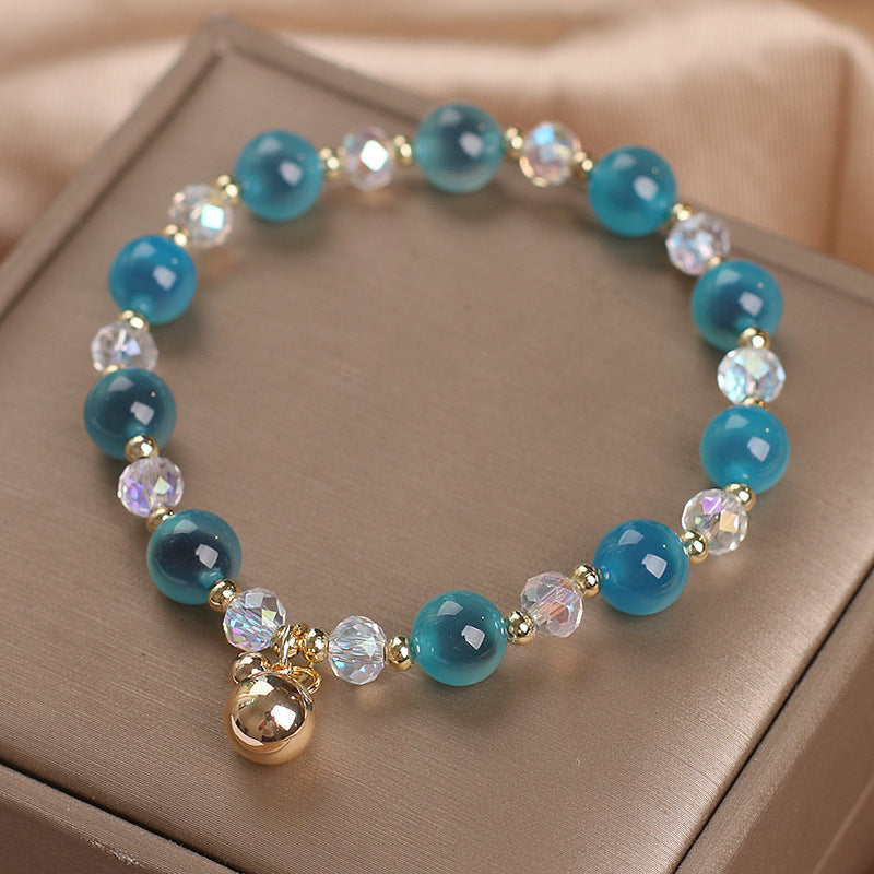 Nimara Ritual Candy Agate Healing Harmony Bead Charm Bracelet