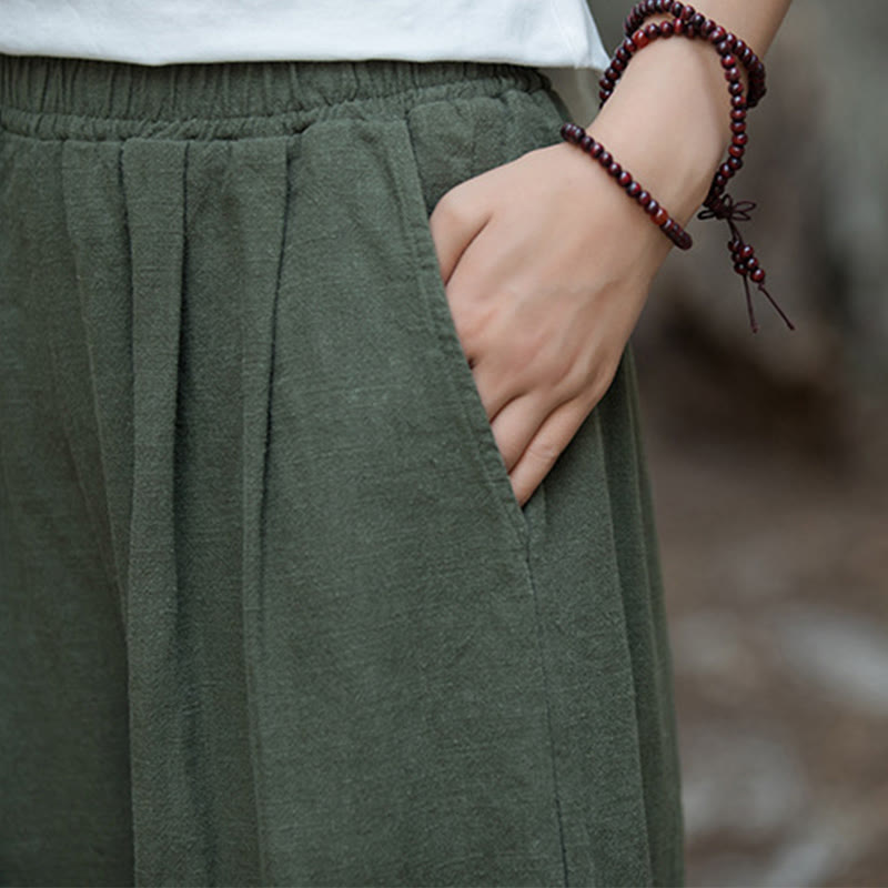 Nimara Ritual Retro Wide Leg Pants Casual Women's Yoga Pants With Pockets