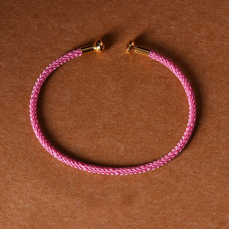 Nimara Ritual Simple Design Handmade Luck Braid String Cuff Bracelet