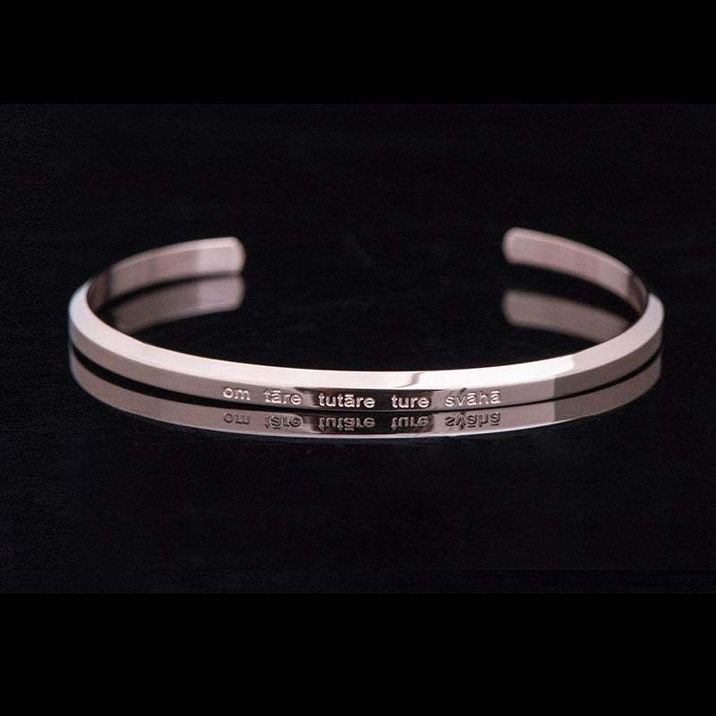 Nimara Ritual Six True Words Engraving Titanium Steel Blessing Protection Bracelet
