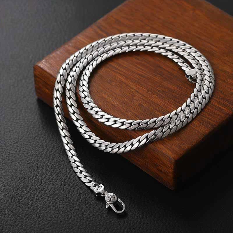 Nimara Ritual Double Dorje Vajra Strength Punk Copper Chain Bracelet Necklace