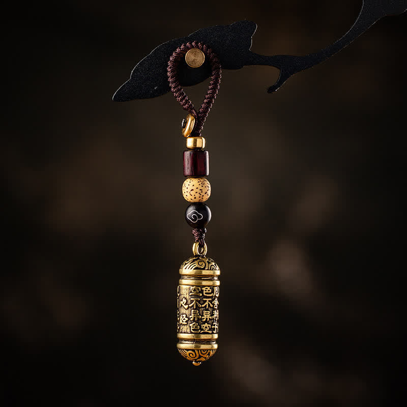 Nimara Ritual Heart Sutra Copper Key Chain