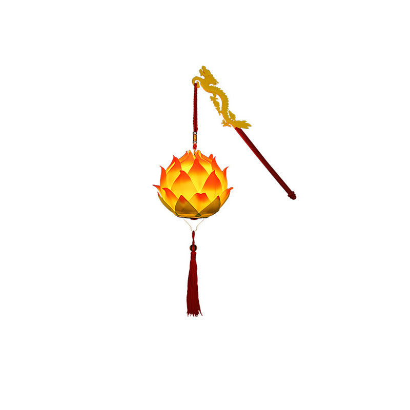 Nimara Ritual DIY Lotus Flower Dragon Lantern Tassel Lamp Decoration