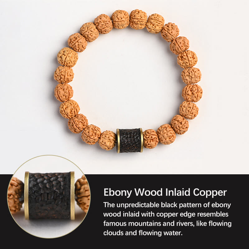 Nimara Ritual Tibet Rudraksha Bodhi Seed Wealth Auspiciousness Bracelet