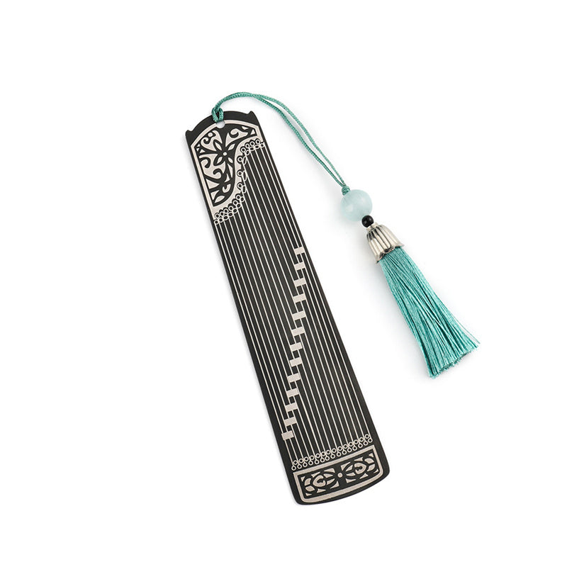 Nimara Ritual Classical Musical Instruments Pipa Guzheng Guqin Ruan Metal Bookmarks Tassel With Gift Box