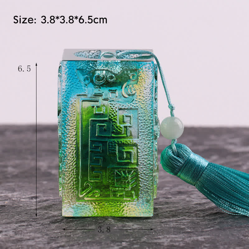 Nimara Ritual Feng Shui Handmade Liuli Crystal Art Piece Home Office Decoration