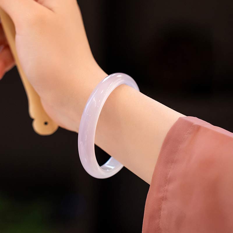 Nimara Ritual Natural Chalcedony Harmony Positive Bracelet Bangle