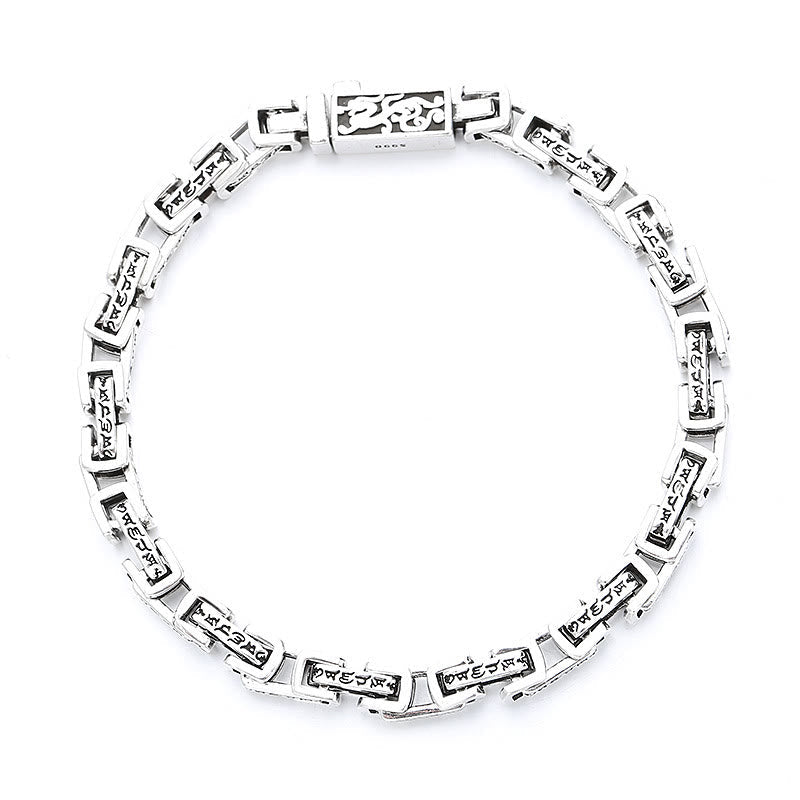Nimara Ritual Dragon Om Mani Padme Hum Engraved Copper Luck Success Bracelet