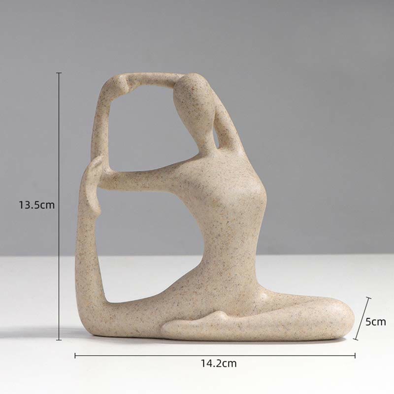 Nimara Ritual Abstract Yoga Meditating Exercise Resin Spiritual Figurine Sculpture Desk Decoration