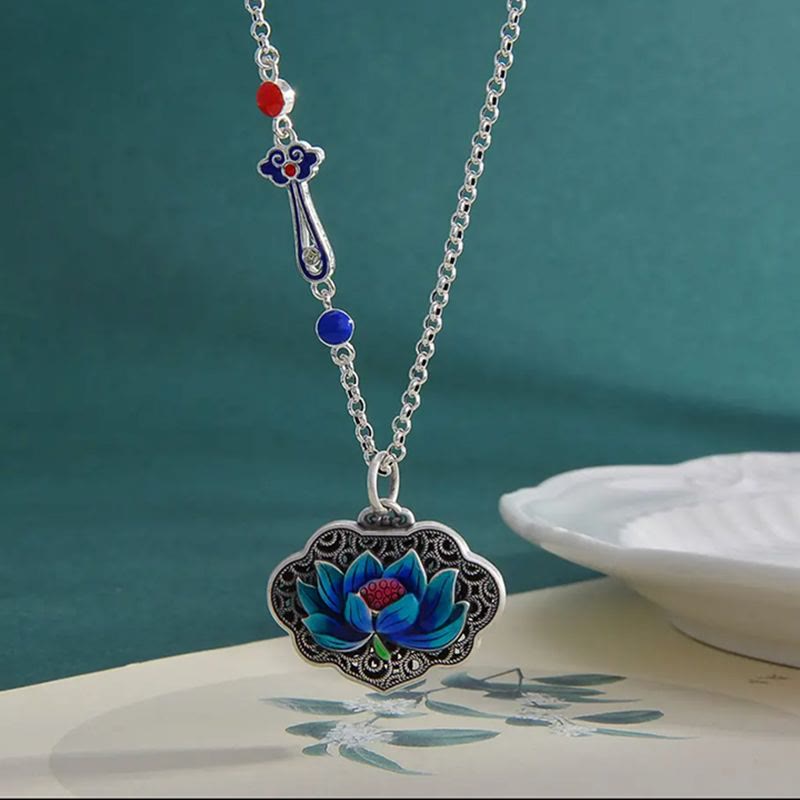 Nimara Ritual Lotus Auspicious Cloud New Beginning Necklace Pendant Ring