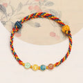 Nimara Ritual Handmade Dunhuang Color Thread Peace And Joy Protection Braid String Bracelet