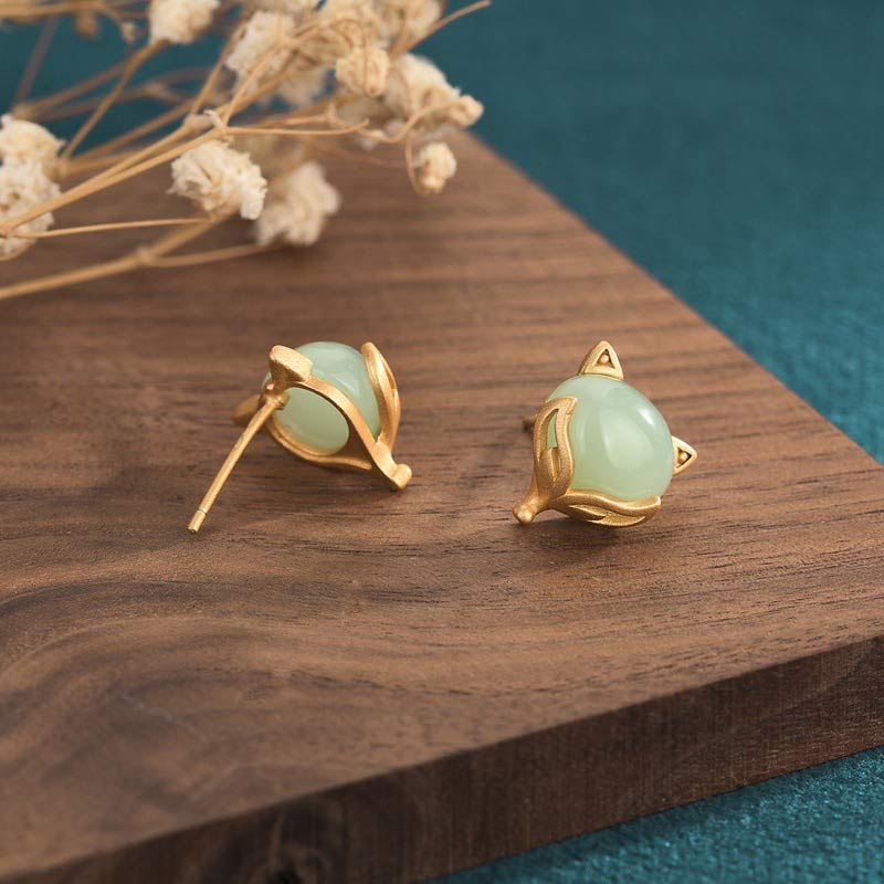 Nimara Ritual FengShui Jade Luck Earrings