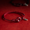 May You Be Healthy and Safe Cinnabar Bracelet Anklet