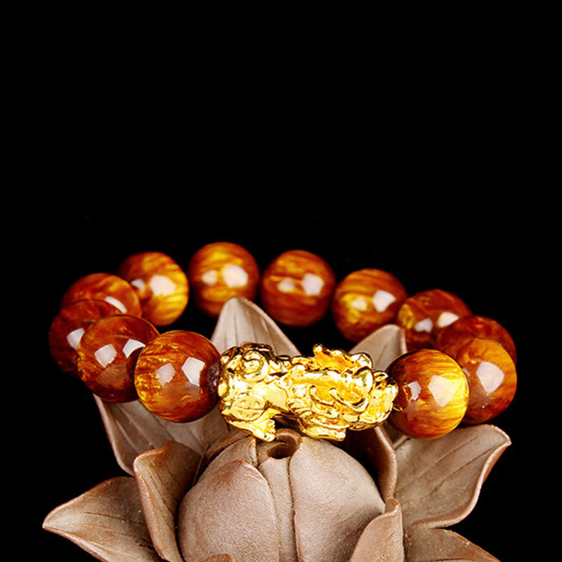 Nimara Ritual Lucky Golden Tiger Eye Abundant Pixiu Bracelet