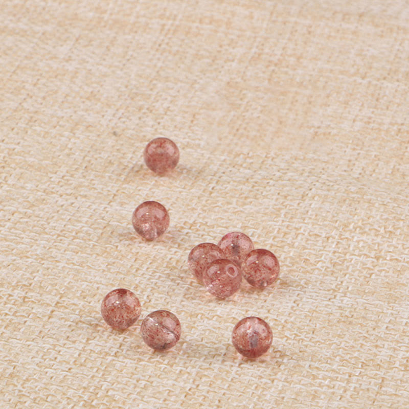 Nimara Ritual Natural Garnet Strawberry Quartz Calm Bracelet