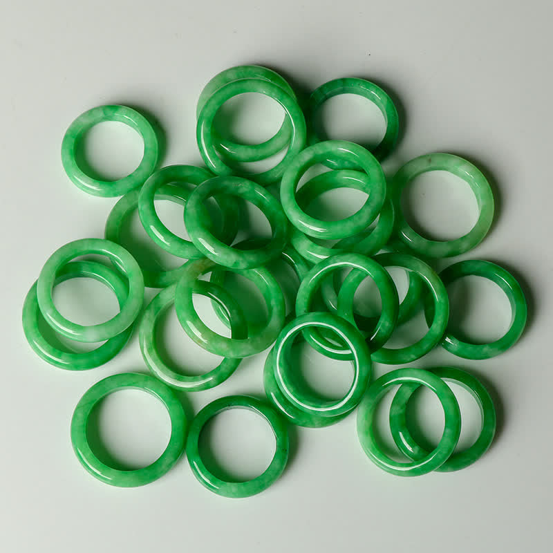 Nimara Ritual Jade Abundance Luck Ring