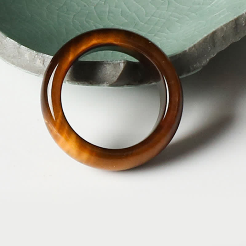 Nimara Ritual Tiger Eye Stone Strength Protection Ring