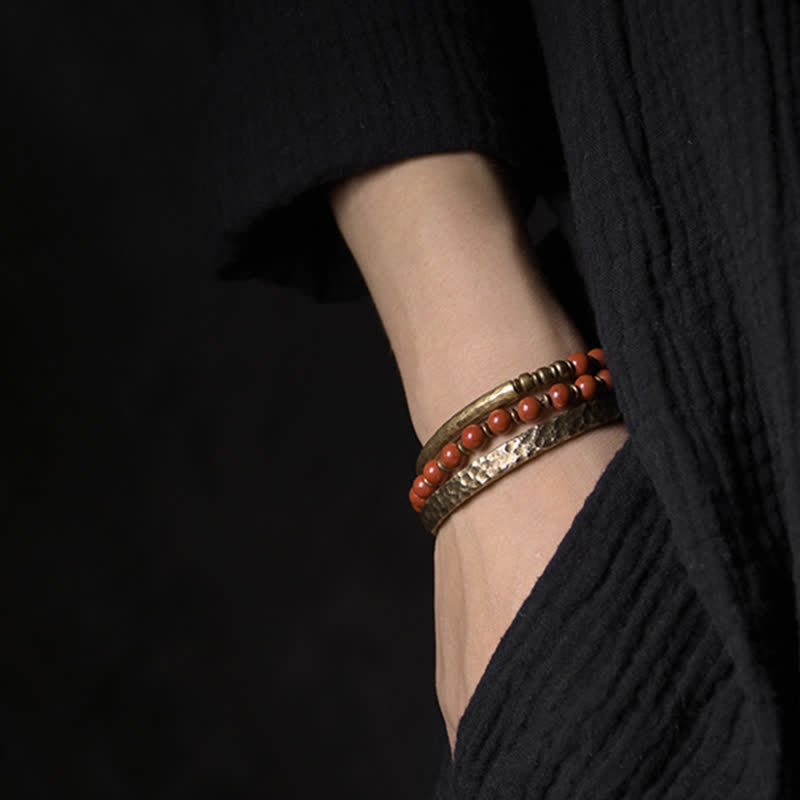 Nimara Ritual Simple Design Copper Wealth Cuff Bracelet