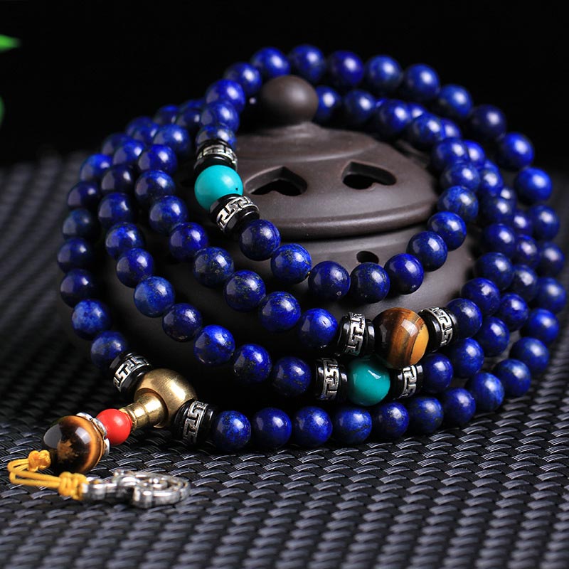 Nimara Ritual 108 Beads Lazurite Positive Bracelet Mala