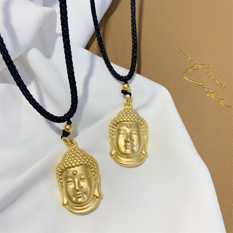 Nimara Ritual Gold Buddha Copper Wealth Necklace Pendant