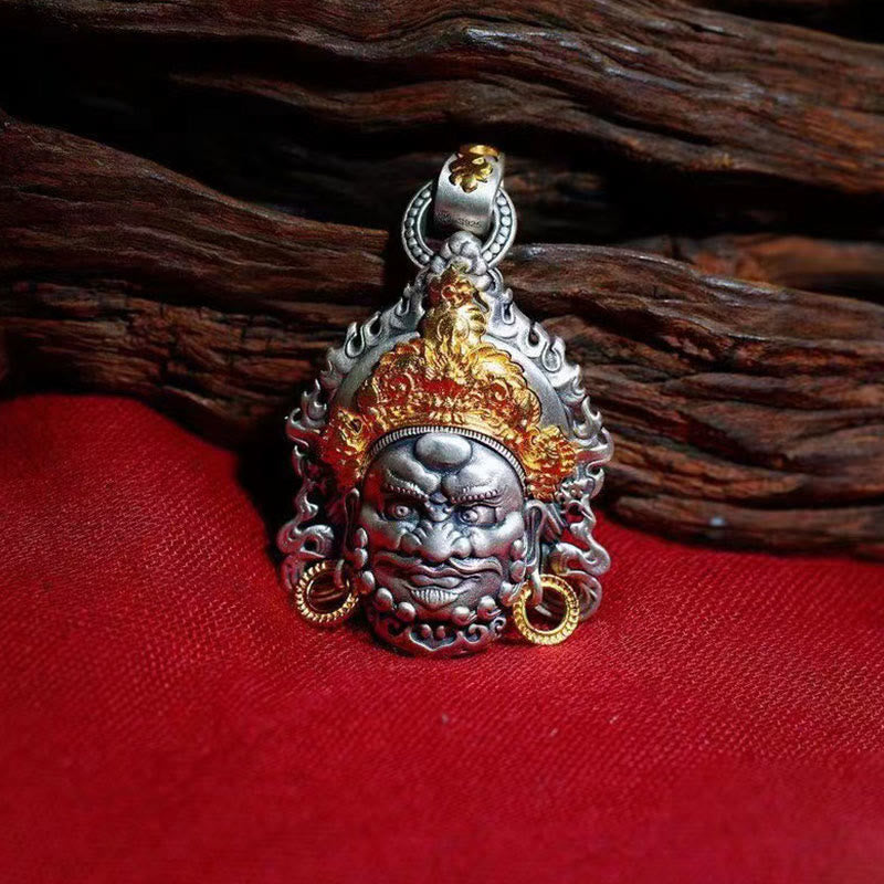 Nimara Ritual Yellow God of Wealth Amulet Copper Luck Necklace Pendant