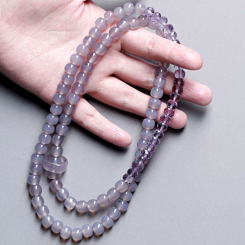 Nimara Ritual Natural Amethyst Crystal Meditation Healing Bracelet