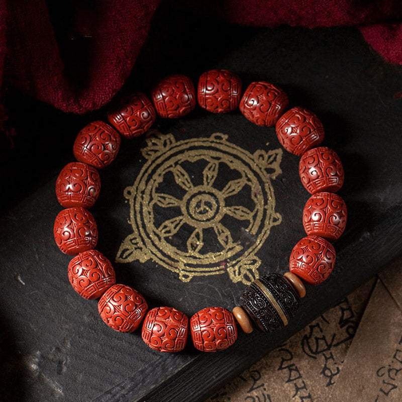 Nimara Ritual Natural Cinnabar Ebony Calm Blessing Bracelet