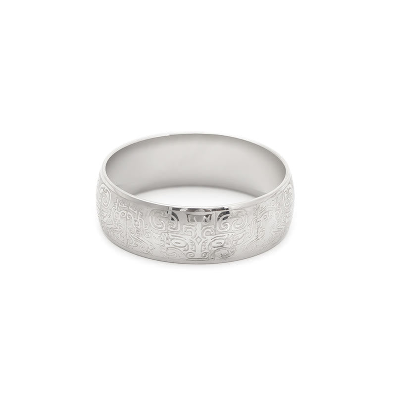 Nimara Ritual Lucky Mythological Creature Taotie Wealth Titanium Steel Ring