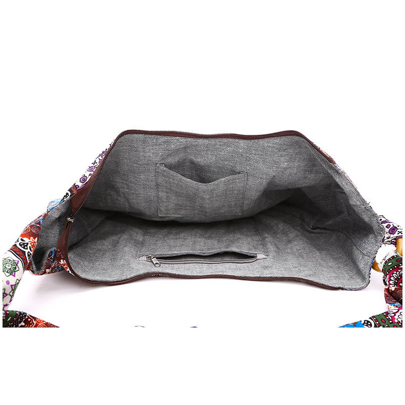 Nimara Ritual Cotton Stripes Print Crossbody Bag Shoulder Bag