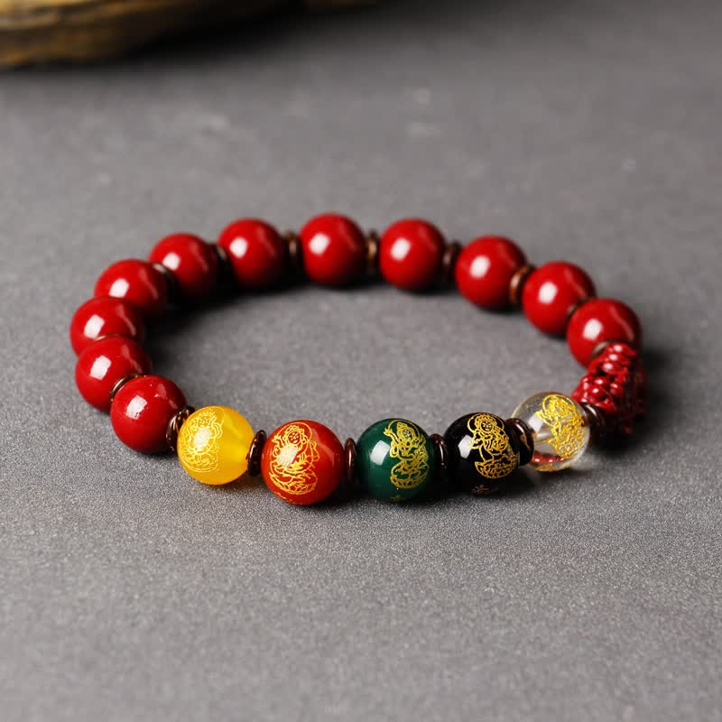 Nimara Ritual God Of Wealth Cinnabar PiXiu Blessing Bracelet