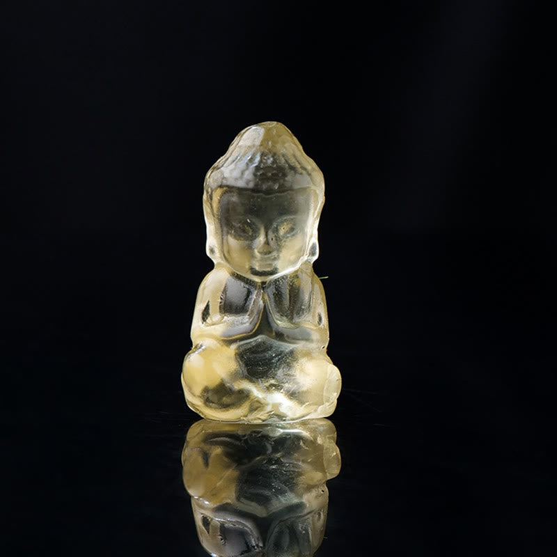 Nimara Ritual Various Crystal Amethyst Pink Crystal White Crystal Citrine Buddha Carved Spiritual Healing Necklace Pendant Decoration