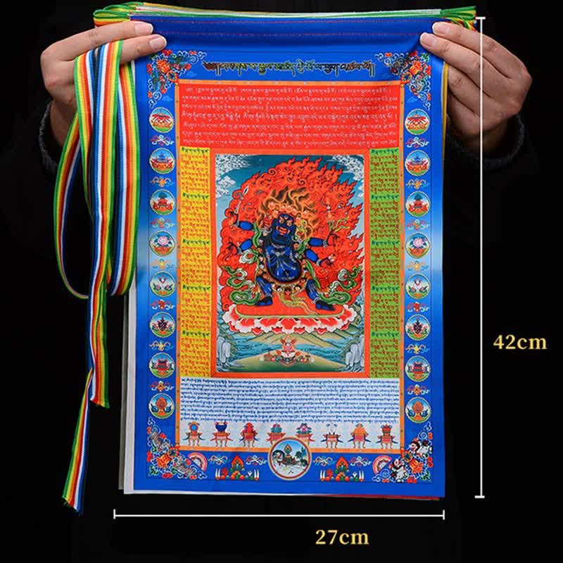 Nimara Ritual Tibetan 10 Colors Windhorse Buddha Healing Auspicious Outdoor Prayer Flag