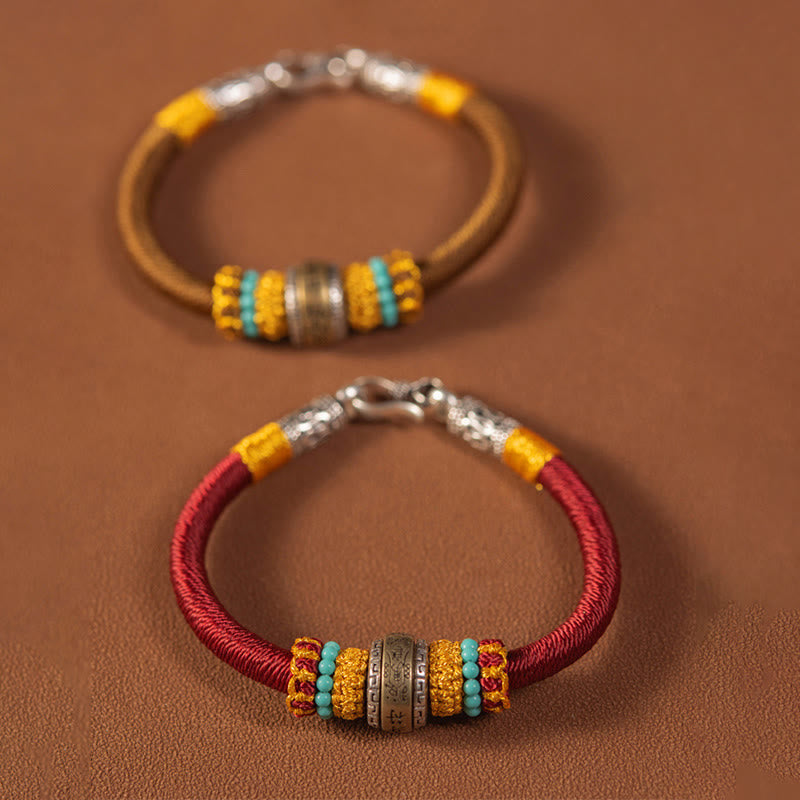 Nimara Ritual Handmade Tibetan Amulet King Kong Knot Luck Protection Braided Bracelet